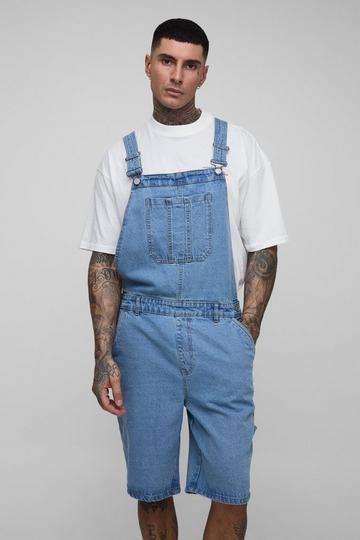 Tall Korte Baggy Tuinbroek light wash