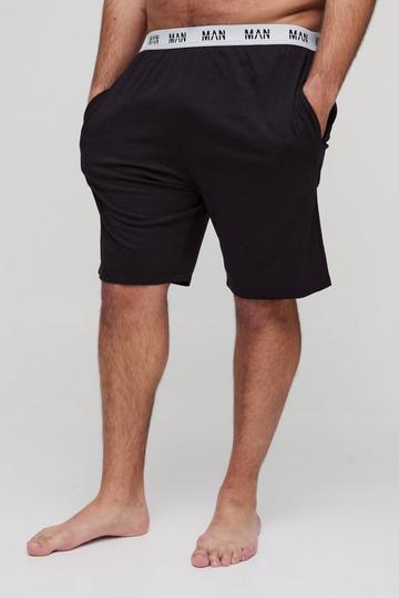 Plus Man Lounge Shorts black