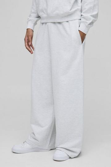 Basic Extreme Wide Leg Joggingbroek grey marl