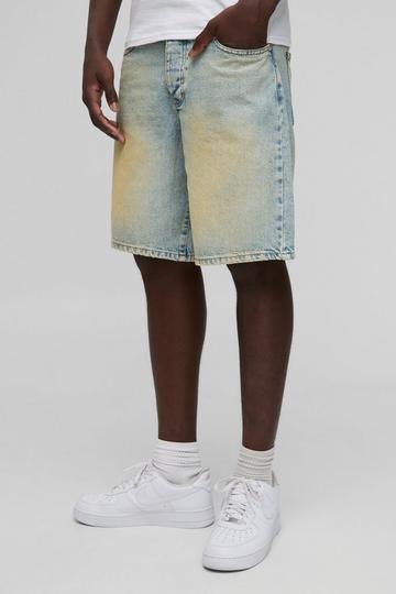 Relaxed Stone Washed Denim Shorts stonewash