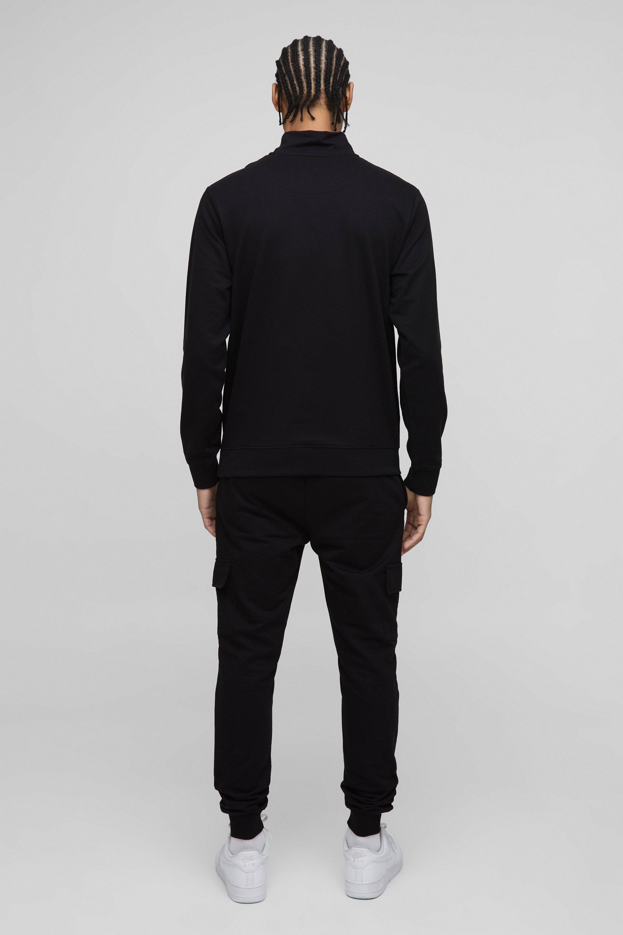 260GSM Loopback Basic Skinny Fit Cargo Jogger | boohoo USA