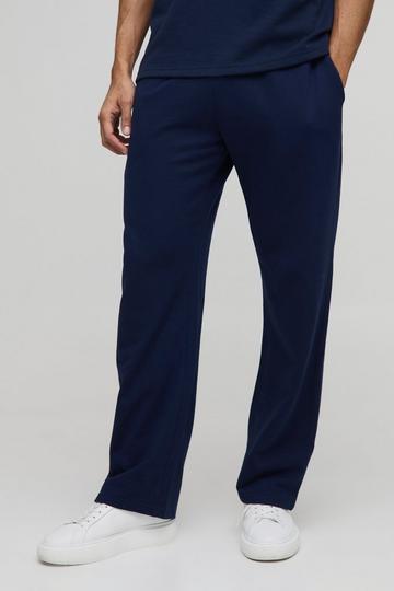 Navy Straight Leg Basic Lightweight Jogger