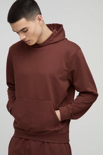 Basic Overhead Hoodie chocolate