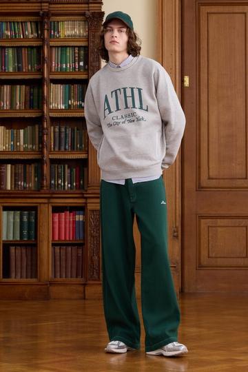 Tall L'Homme Contrast Stitch Twill Track Jacket green