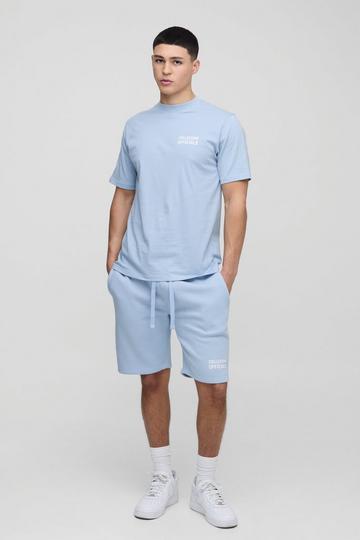 Slim Fit CollectionT-Shirt En Shorts Set light blue