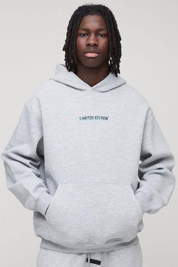 Oversized Limited Edition Hoodie grey marl