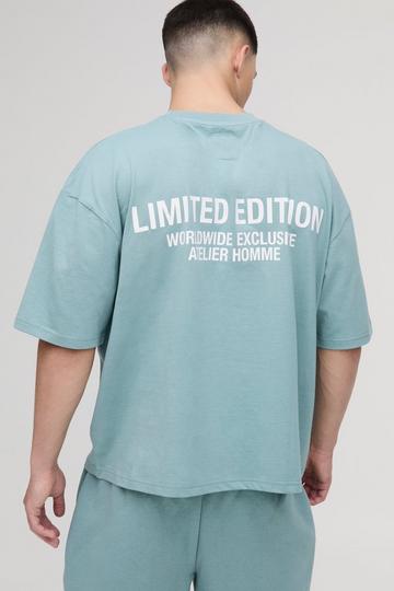 Sage Green Oversized Boxy Limited Edition T-Shirt