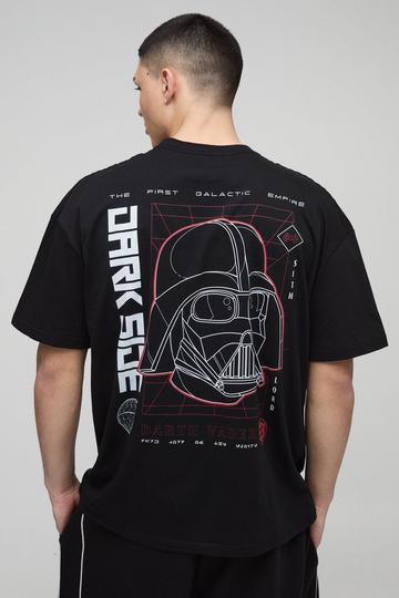 Oversized Disney Star Wars License T-Shirt black