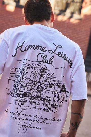 Oversized Homme Resort T-Shirt white