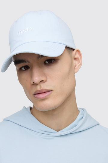 Man Branded Cap light blue