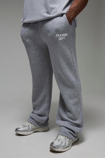 Man Active Straight Leg Training Dept Jogger grey marl