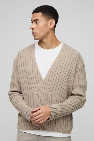 Boxy Wikkel Cardigan khaki