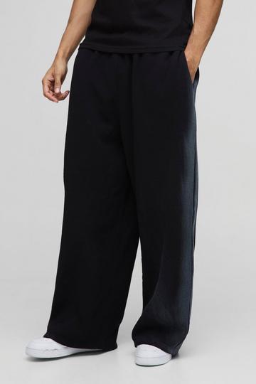 Wide Leg Washed Seam Joggers charcoal