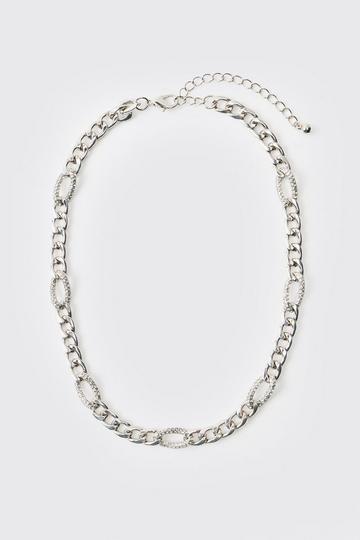 Vergulde Schakel Ketting silver