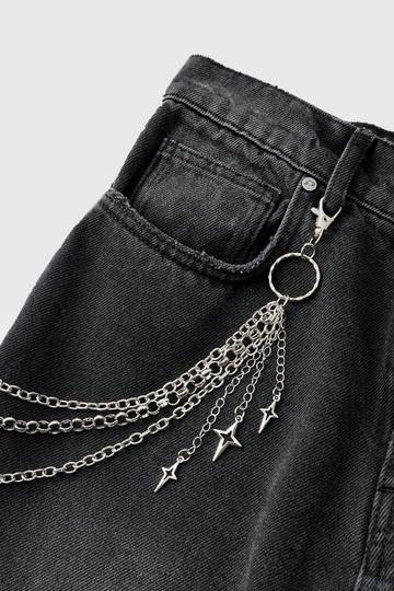 Jeans Ketting Met Sterren silver