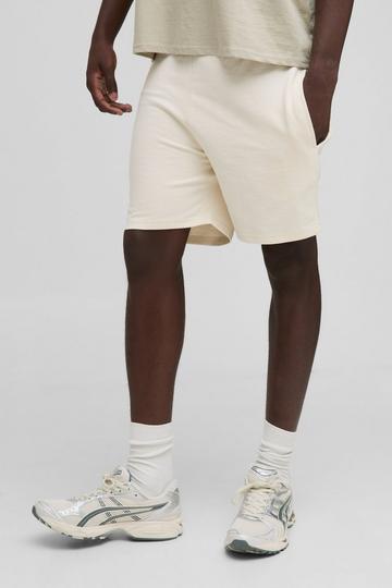 Korte Basic Slim Fit Shorts beige