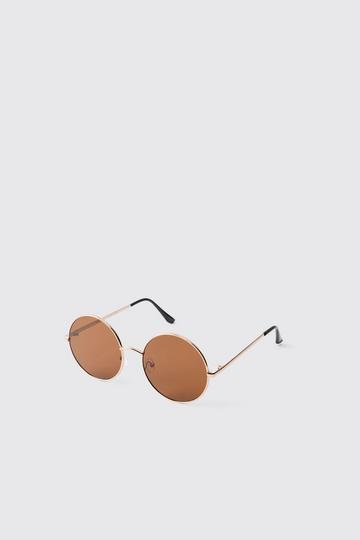 Ronde Zonnebril brown