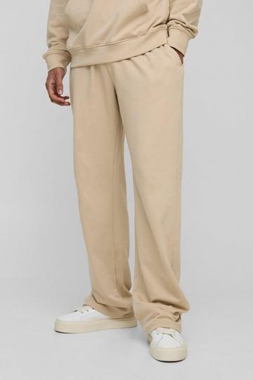 Tall 260GSM Loopback Relaxed Fit Basic Joggers taupe