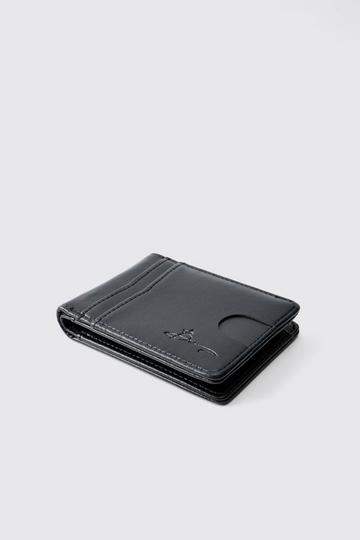 BM Signature Embossed Card Holder black