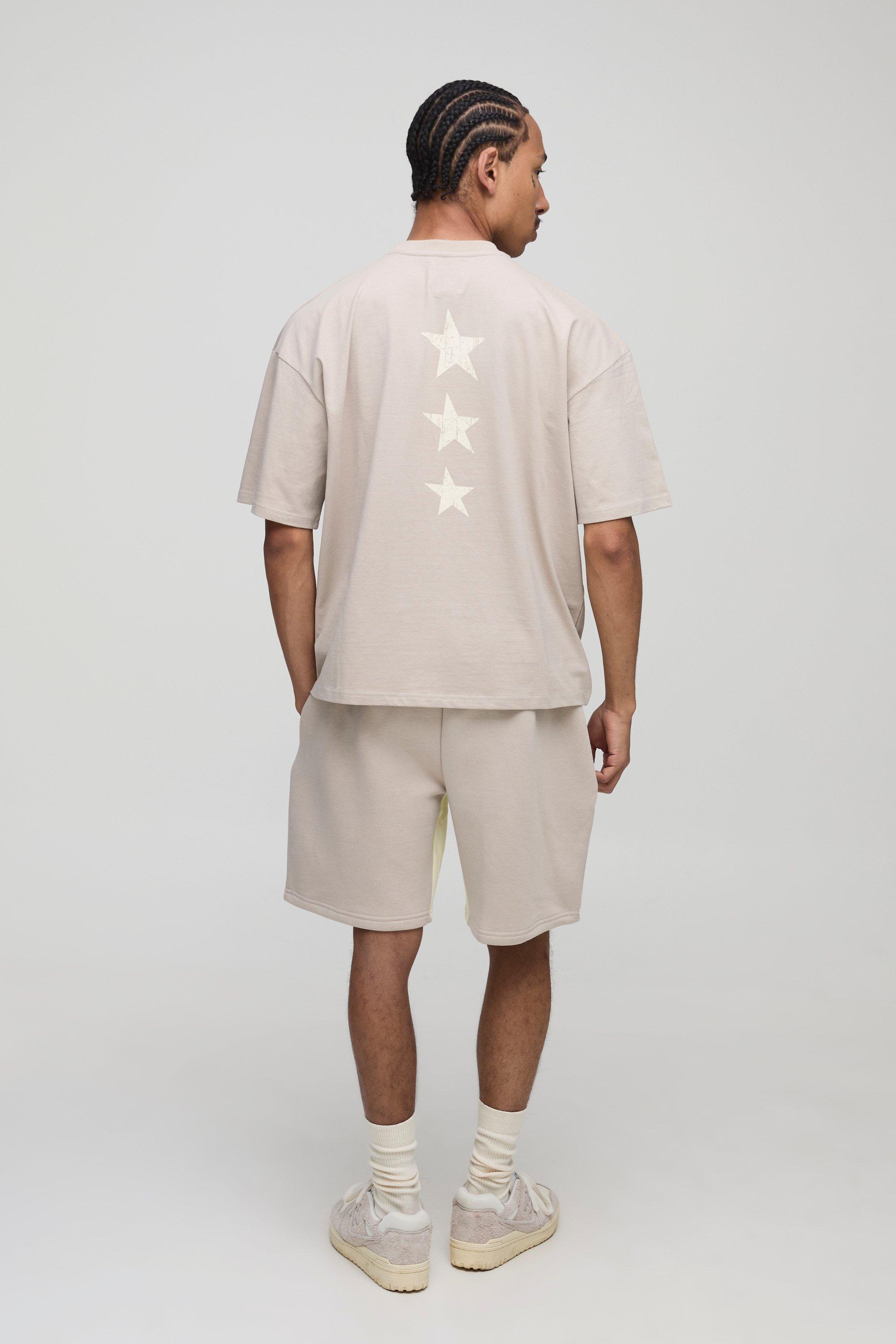 boohoo BOXY M STAR スター Tシャツ & ショート セットアップ Oversized Boxy M Star T-Shirt & Gusset Short Set | boohoo FI
