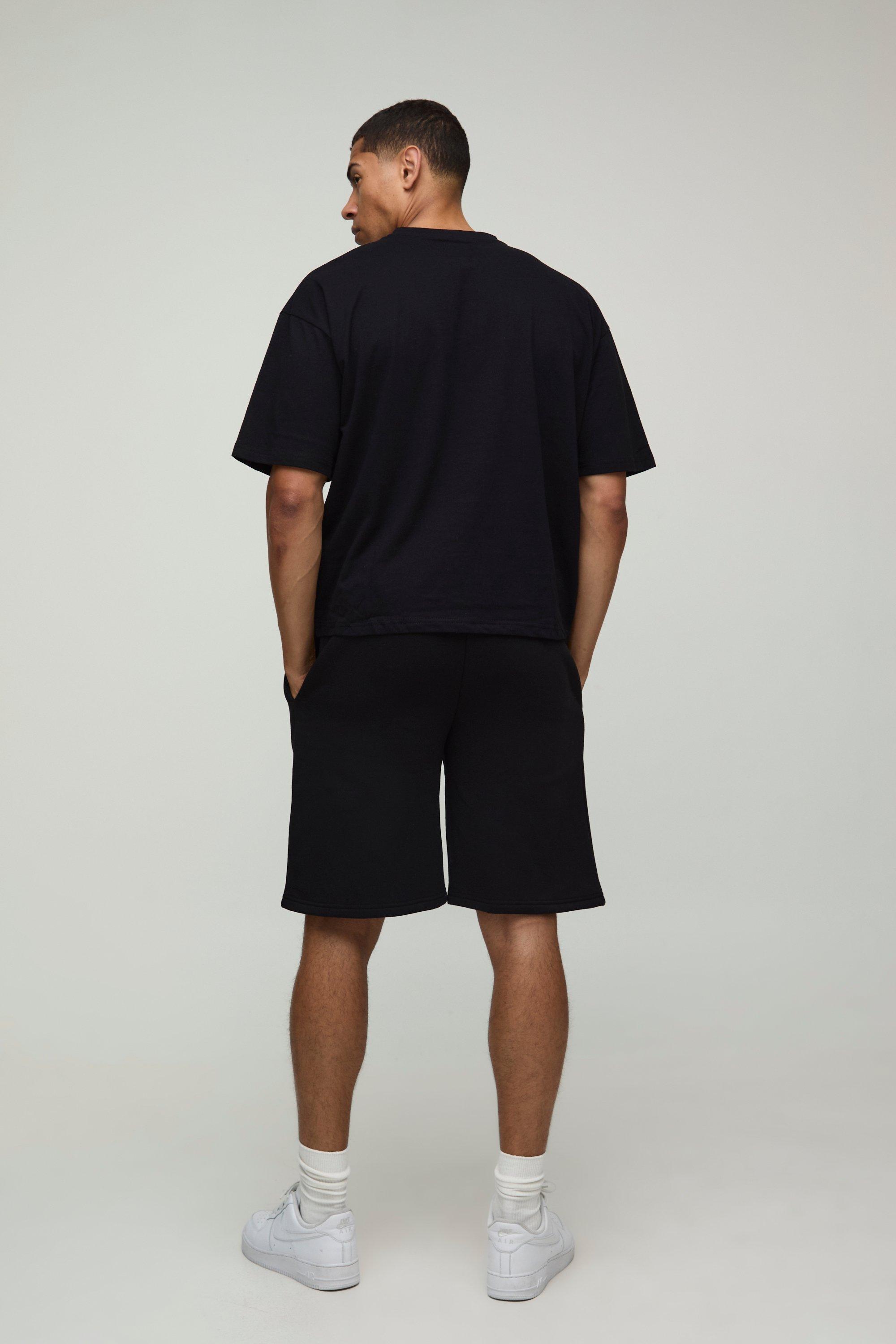 Oversized Boxy M Star T-Shirt & Short Set | boohoo FI