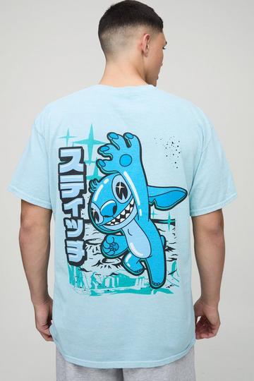 Oversized Disney Lilo and Stitch Washed License T-Shirt blue