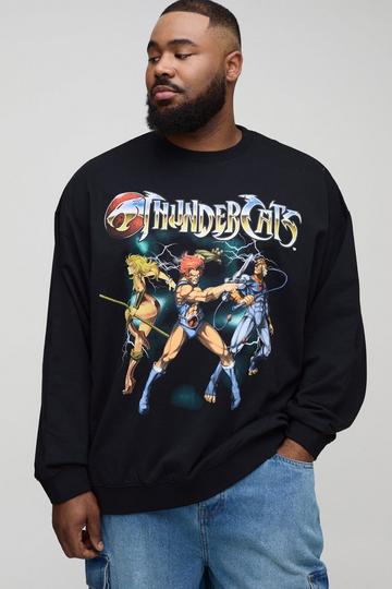 Plus Thundercats License Print Sweater black