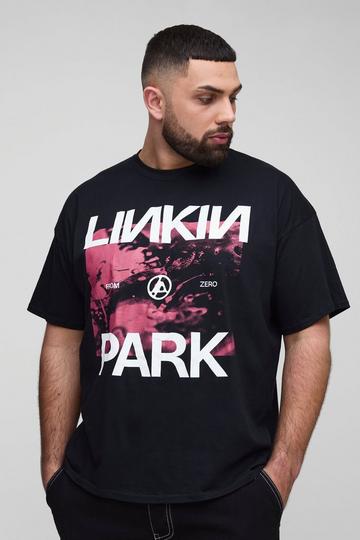 Black Plus Linkin Park License Print T-Shirt