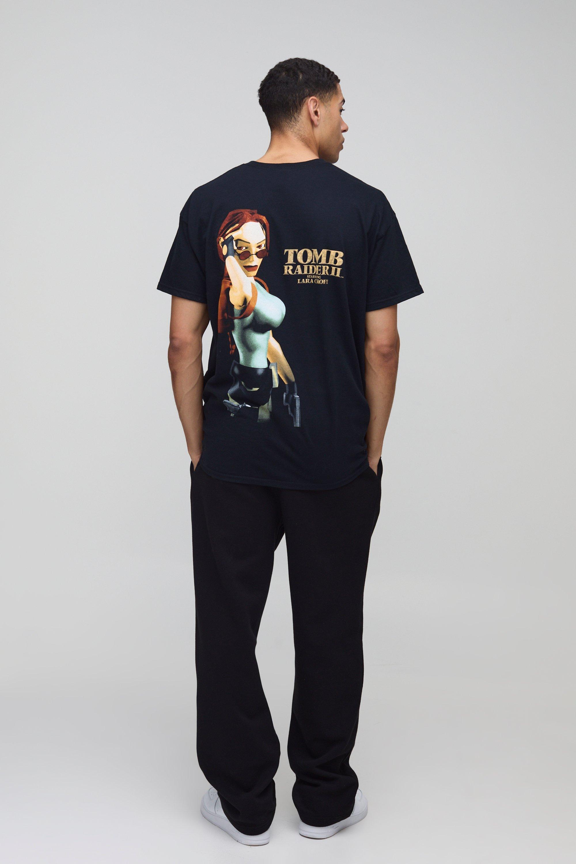 Regular Fit Tomb Raider Lara Croft License Printed T-Shirt Regular Fit Tomb Raider Lara Croft License Printed T-Shirt