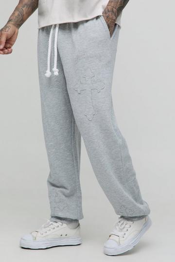 Tall - Jogging oversize en velours côtelé grey marl