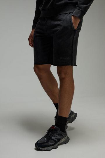 Man Active Training Dept Washed 9inch Short black