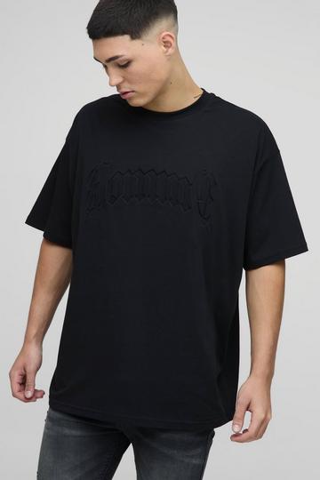 Oversized Homme Deboss T-Shirt black