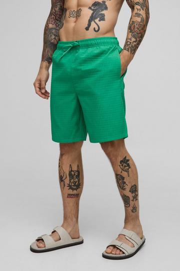 Long Length Ripstop Swim Short green