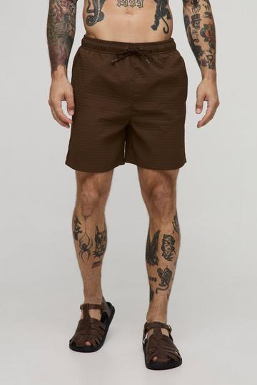 Ripstop Mid Length Swim Short brown