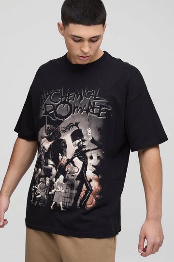 Oversized My Chemical Romance License T-Shirt black