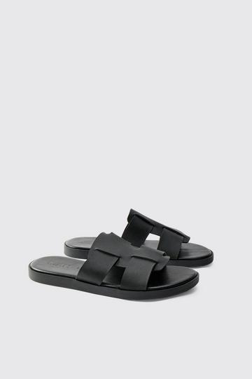 Geweven Nepleren Sandalen black