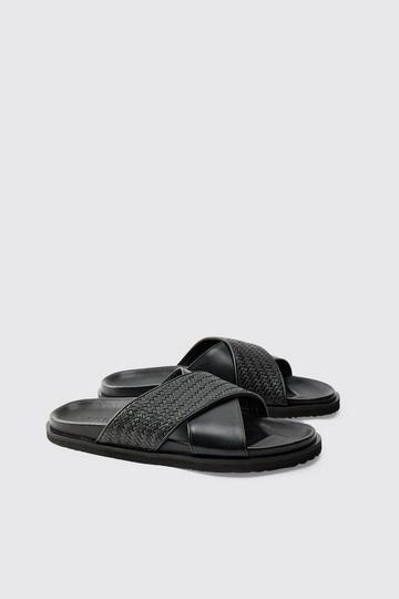 Geweven Nepleren Sandalen black