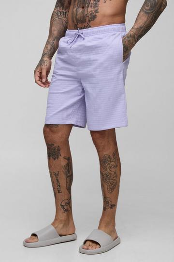 Lila Violet Tall Lange Ribfluwelen Zwembroek