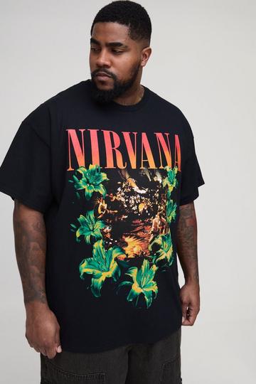 Black Plus Nirvana License Print T-Shirt