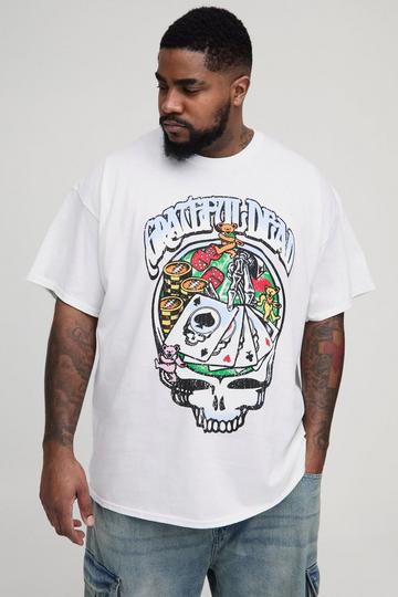 White Plus Grateful Dead License Print T-Shirt