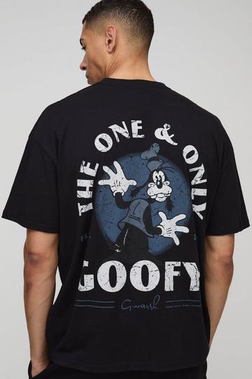 Oversized Disney The One and Only Goofy License T-Shirt black