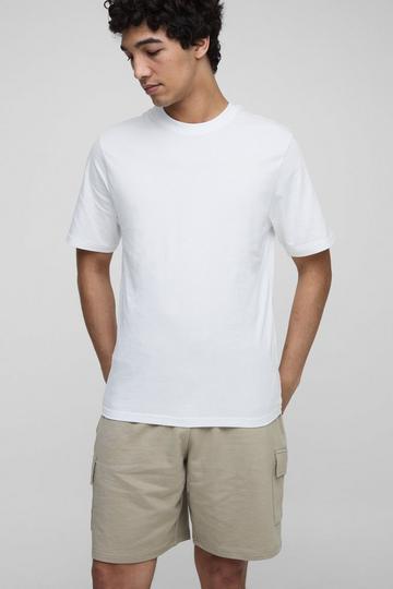 Ensemble avec t-shirt brodé et short cargo - MAN light khaki
