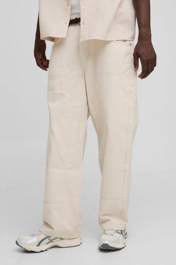 Wit Baggy Ecru Utility Jeans