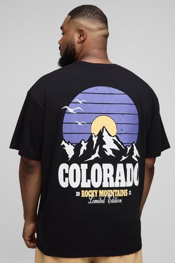 Plus Colorado Graphic Oversized T-Shirt black