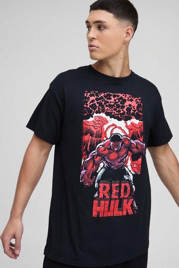 Oversized Gelicenseerd Captain America Red Hulk T-Shirt black