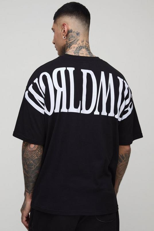 Tall Oversized Worldwide Over Seam Print T-Shirt | boohoo USA Tall Oversized Worldwide Over Seam Print T-Shirt | boohoo USA