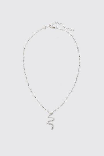 Zilveren Slangen Ketting silver