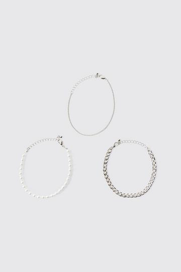 Multi Bracelet Set silver