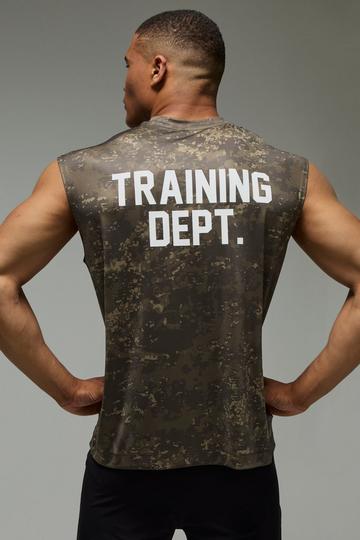 Training Dept Oversized Camo Tank multi