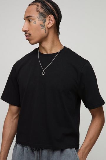Shrunken Boxy T-Shirt black